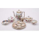 A mixed lot of late 19th/early 20th century Dresden and other Continental porcelain: comprising a