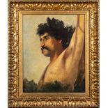 Circle of Thomas Cooper Gotch [1854-1931]- Male figure, head and shoulders,