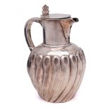 A Victorian silver hot water jug, maker William Hutton & Sons, London,