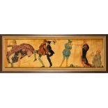 LG, French School Circa 1919- Erotic Humour,:- set of four lithographs,