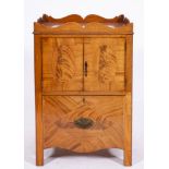 A George III mahogany night commode, circa 1775,