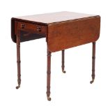 A George III mahogany Pembroke table, circa 1800,