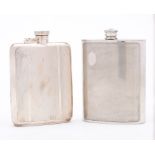 A George V silver hip flask, maker William Neale & Son Ltd, Birmingham,