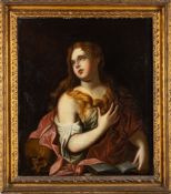 English School 18th Century- The Penitent Magdalene,:- oil on canvas, 74 x 64cm.