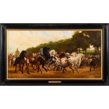 Sidney Grant [19/20th Century] after Rosa Bonheur- The Horse Fair signed and dated 1898 bottom
