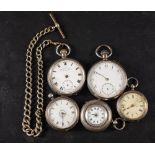 Samuel Edgcumbe, Plymouth, an open-faced silver pocket watch: marked 0.