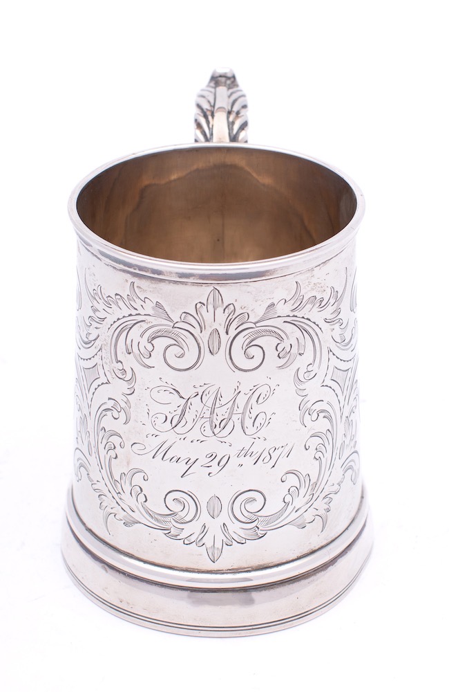 A Victorian silver tankard, maker George Richards & Edward Brown, London, - Image 2 of 2