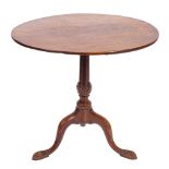 A George III mahogany circular occasional or supper table, circa 1770,