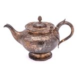 A Victorian silver teapot, maker Charles Reily & George Storer, London,