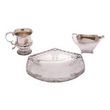 WITHDRAWN LOT A George VI silver bon bon dish, maker James Dixon & Sons Ltd, Sheffield,