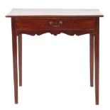 A George II mahogany side table, mid 18th century,