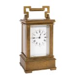 Drocourt, Paris a miniature Anglaise carriage clock: the eight-day duration,