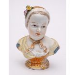 A Dresden porcelain kinderbust after the Meissen original: probably Helena Wolfsohn,