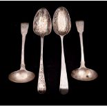 A George III provincial silver Old English pattern tablespoon, maker Joseph Hicks Exeter,