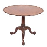 A George III mahogany supper table, circa 1775,