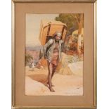 Walter Jenks Morgan [1847-1924]- Indian traveller,:- signed bottom right watercolour, 35 x 25cm,
