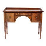 A Regency mahogany washstand or dressing table, early 19th century,