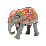 Matchbox Early Moko Lesney Toys 'Jumbo' tinplate clockwork elephant: unboxed (overwound,