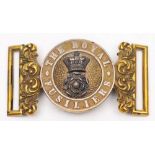 A Royal Fusilier's belt buckle: