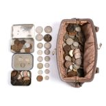 A collection of mixed coins including pre 1920 silver.