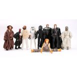 Hasbro and others. An unboxed group of nine 12 inch figures: including TIE fighter pilot,.
