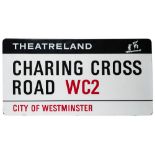 A City of Westminster enamel sign' Theatreland.