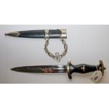 A reproduction German SS dress dagger: