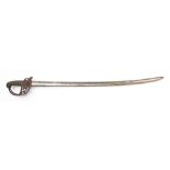 A late 18th/early 19th century Persian made? European pattern Light Cavalry sword: the slightly