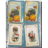 An album of early 20th century Thanksgiving Cards: (128)