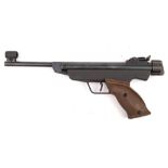 A Diana MOD. 5 .177 calibre air pistol: two piece brown plastic simulated wood grips.