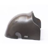 A WWI German Stalhelm snipers brow plate (Strinpanzer) for an M1916 helmet: the 6mm steel plate