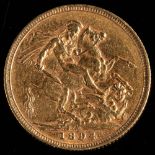 An 1894 (Melbourne) sovereign.