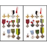 Three WWI Croix de Guerre, together with a WWII Croix de Guerre and one other,