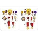 A group of world orders and decorations: including a WWII Imperial Japanese Order of Sacred