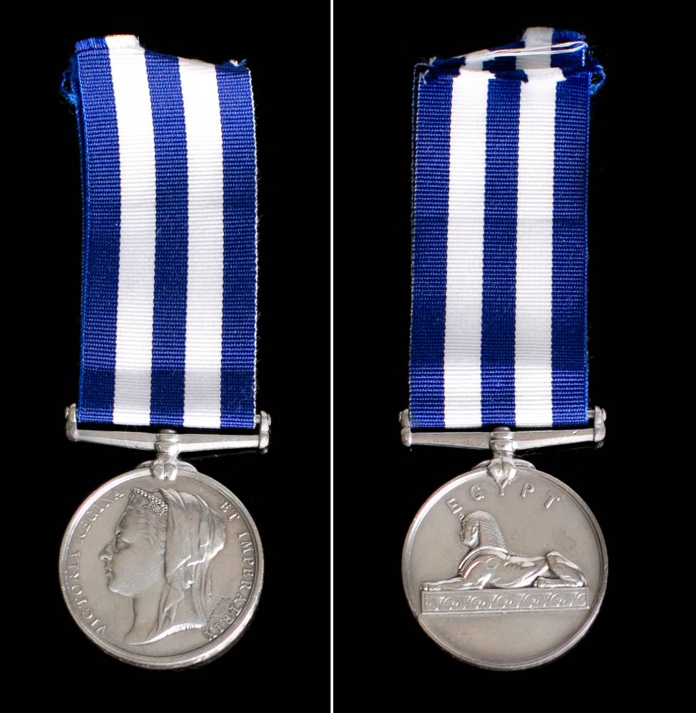 A Victorian Egypt Medal to '131 Pte J Joyce 2/Durh.LI'.