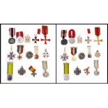 A group of world orders and decorations: including a WWII German Social Welfare medal,