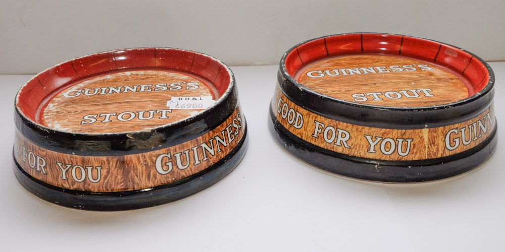 A group of five Guinness advertising ashtrays: together with a blue glaze Guinness water jug and a - Image 4 of 6