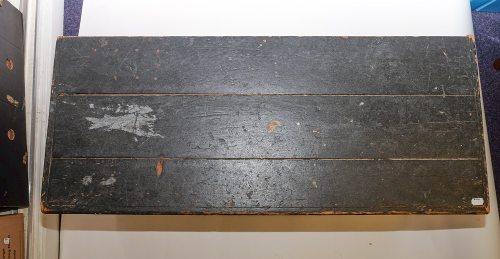 A WWI period overpainted trunk inscribed 'Lt. - Image 3 of 4