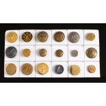 A group of eighteen world hunt buttons: comprising ten American Hunts, two Canadian Hunts,