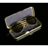 A pair of Air Ministry issue Pilot's sunglasses '22G/1399 Type E Large.