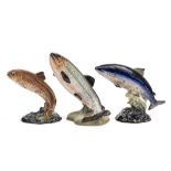 Three Beswick fish: comprising Salmon, Atlantic Salmon and Trout,