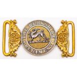 A Berkshire Regiment belt buckle: