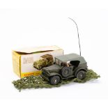 French Dinky Military 810 Command Car: drab green including roof and concave hubs,