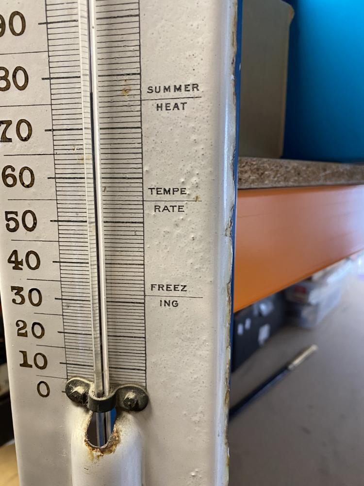 An enamel advertising thermometer for 'Stephens Inks' by Ralph & Jordan, Bilston, - Image 3 of 6