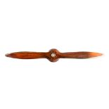 A De Havilland Gypsy VI propeller and clock,