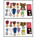 A group of world orders and decorations: including a WWII Belgian Air defence Medal,