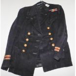 A WWII period Royal Navy Lieutenant Surgeon's uniform by Simpson of London: with medal ribbons,