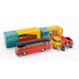 Corgi 1120 Midland Red Express Coach: red with black roof, yellow interior,