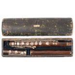 A Cocuswood 'Cartes' Patent flute by Rudall, Rose Carte & Co, London,