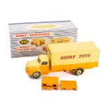 Dinky 930 Bedford 'Dinky Toys' Jekta Pallet van: two-tone yellow and orange with windows and three